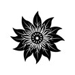 © Jadab Chandra Ray - passionflower with intricate vector art silhouette