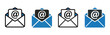 © graphixecho - email icon set for app and web