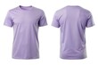 © IBRAHIM - front view back view lavender minimal t shirt