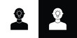 © Surya - Understand icon black and white. Simple glyph icons.