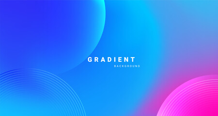 Wall Mural - colorful gradient background with smooth flowing shapes