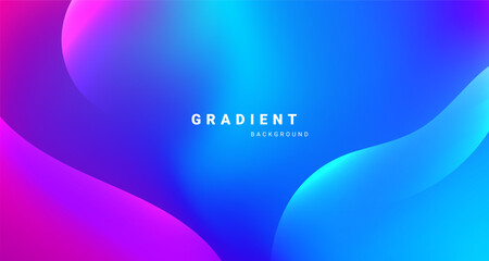 Wall Mural - colorful gradient background with smooth flowing shapes