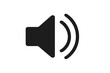 © Hannah - Sound on icon vector. Audio speaker volume symbol for media player interface. Music loud button for web design and mobile app. Digital graphic pictogram illustration isolated.