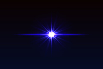 Wall Mural - intense central glow with symmetrical rays and soft edges. bright light flash for lens effects or gl
