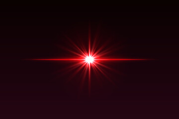 Wall Mural - intense central glow with symmetrical rays and soft edges. bright light flash for lens effects or gl