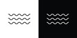 © Opps - Water icon simple vector pictogram. black and white icon concept