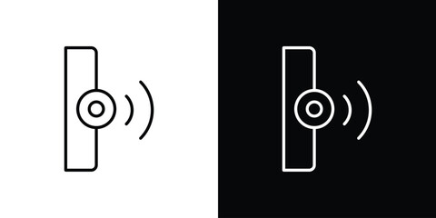 Infrared icon simple vector pictogram. black and white icon concept