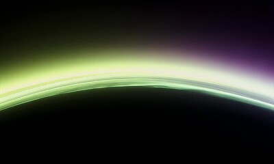 Wall Mural - abstract light curve flowing gently with dark space background