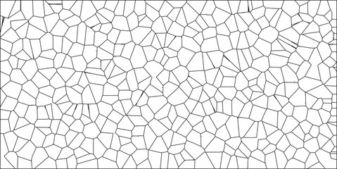 Abstract cellular structure pattern black and white polygonal geometric texture background design for digital artwork and design concepts