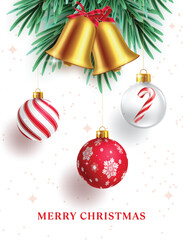 Wall Mural - merry christmas greeting clipart poster design. merry christmas invitation card template clip art wi