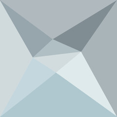 Wall Mural - an abstract geometric background with triangles and polygons in shades of gray and light blue