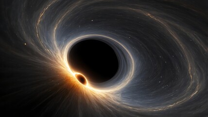 Wall Mural - the moment a probe enters a wormhole, its data feed distorting into abstract patterns before cutting