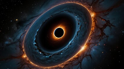 Wall Mural - A black hole as a cosmic 
