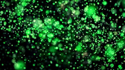 Wall Mural - a close up of a green light with lots of small dots