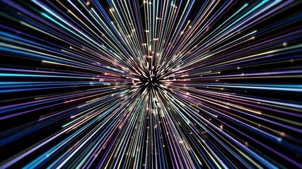 Wall Mural - a close up of a star burst with a black background