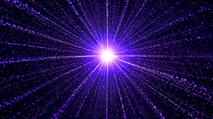 Wall Mural - a close up of a purple star burst with a black background