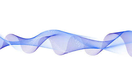 Wall Mural - intertwining colorful ribbons. light and airy abstract design.