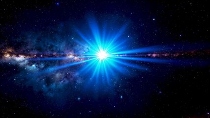 Wall Mural - arafed image of a bright star shining in the dark sky