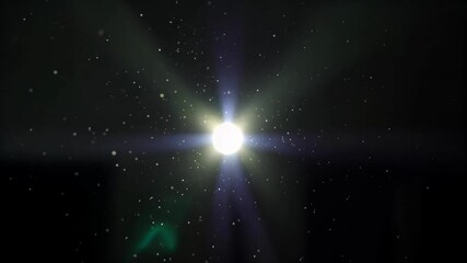 Wall Mural - arafed image of a bright star shining brightly in the dark