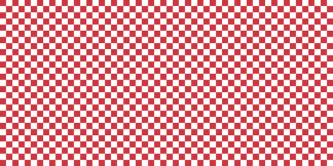 checkered seamless red pattern background.