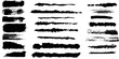 © ALIF - Line shape grunge marker underline  arrow  heart brush element set.