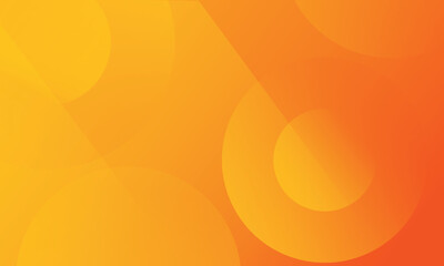 Wall Mural - Abstract orange background with circles. Vector illustration