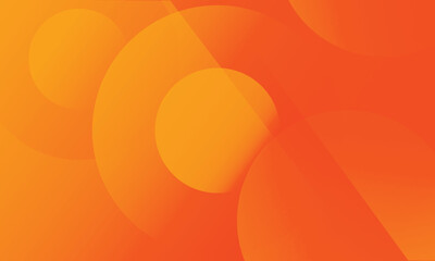 Wall Mural - Abstract orange background with circles. Vector illustration
