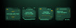 © hiten666 - Head up display technology elements. Hud vector graphic control interface. Future digital concept for cyber display and user experience.