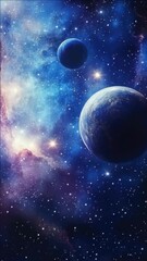 Wall Mural - stars and planets in space