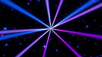 Wall Mural - a close up of a star filled sky with a purple and blue light
