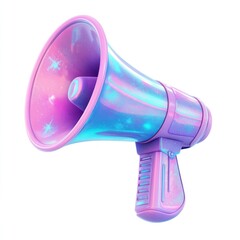 Wall Mural - celestial graphic of megaphone icon art illustration electronics.