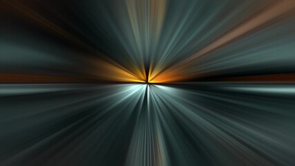 Wall Mural - Abstract creative VJ loop blue orange radial shine flare light speed light animation for technology and communication colorful background. Speed of multicolored light, neon glowing rays in motion. 