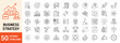 © VSK Graphics - Business Strategy collections editable stroke outline web icons set. Vector illustration