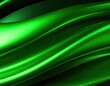 © Andisucijaya - Abstract flowing green ribbons