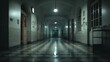 © Stock by Hemal - High-quality photo of high-quality photo of hall in a mental asylum on a dark night.