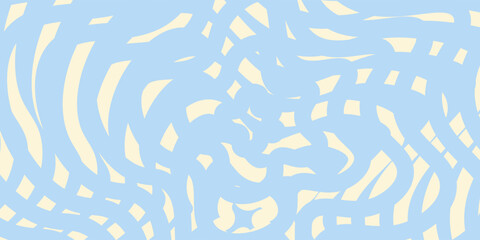 Wall Mural - abstract horizontal background with colorful waves. trendy vector illustration