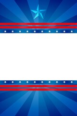 Wall Mural - stars in a blue background