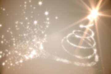 Wall Mural - blurred christmas background
