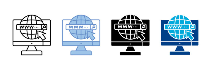 Web Development Icon Set Multiple Style Collection