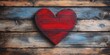 © Darren - Rustic red heart on weathered wood. valentine's day concept