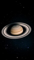 Wall Mural - Planet saturn in the solar system depths of space