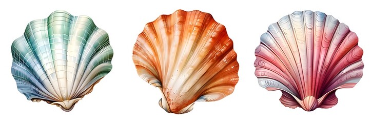 sea shell isolated on white background