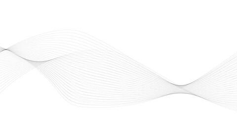 Wall Mural - abstract background with silver, grey and white smoky wave lines on white paper wave background. gra
