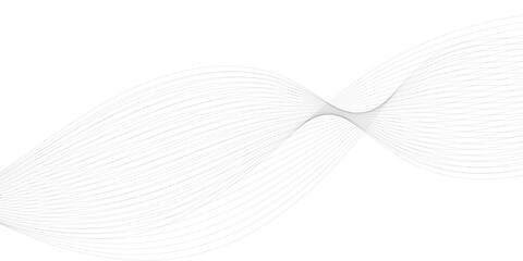 Wall Mural - frequency sound wave, twisted curve lines with blend effect.