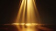 © QuietWord - abstract gold background with floor stage, idea for background and product showcase