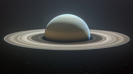 Wall Mural - Planetary ring system,  pale light,  space