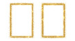© Ophelia - Elegant gold glitter frame set for invitations and creative design projects