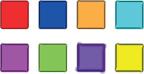 Artistic Square Line Frame in Sketch Style – Isolated Hand-Drawn Outline with Colorful Brush Details on Clean White Canvas

