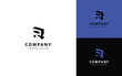 © Zeronineee - Monogram 3D logo with letter R in isometric top-left view for your business