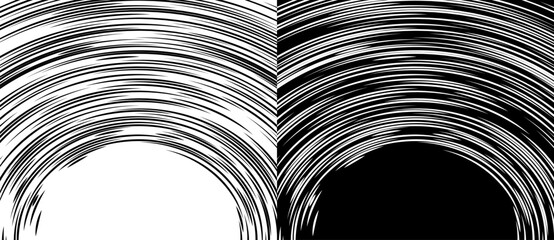 Wall Mural - art sun background. frame template with lines. black shape on a white background and the same white 